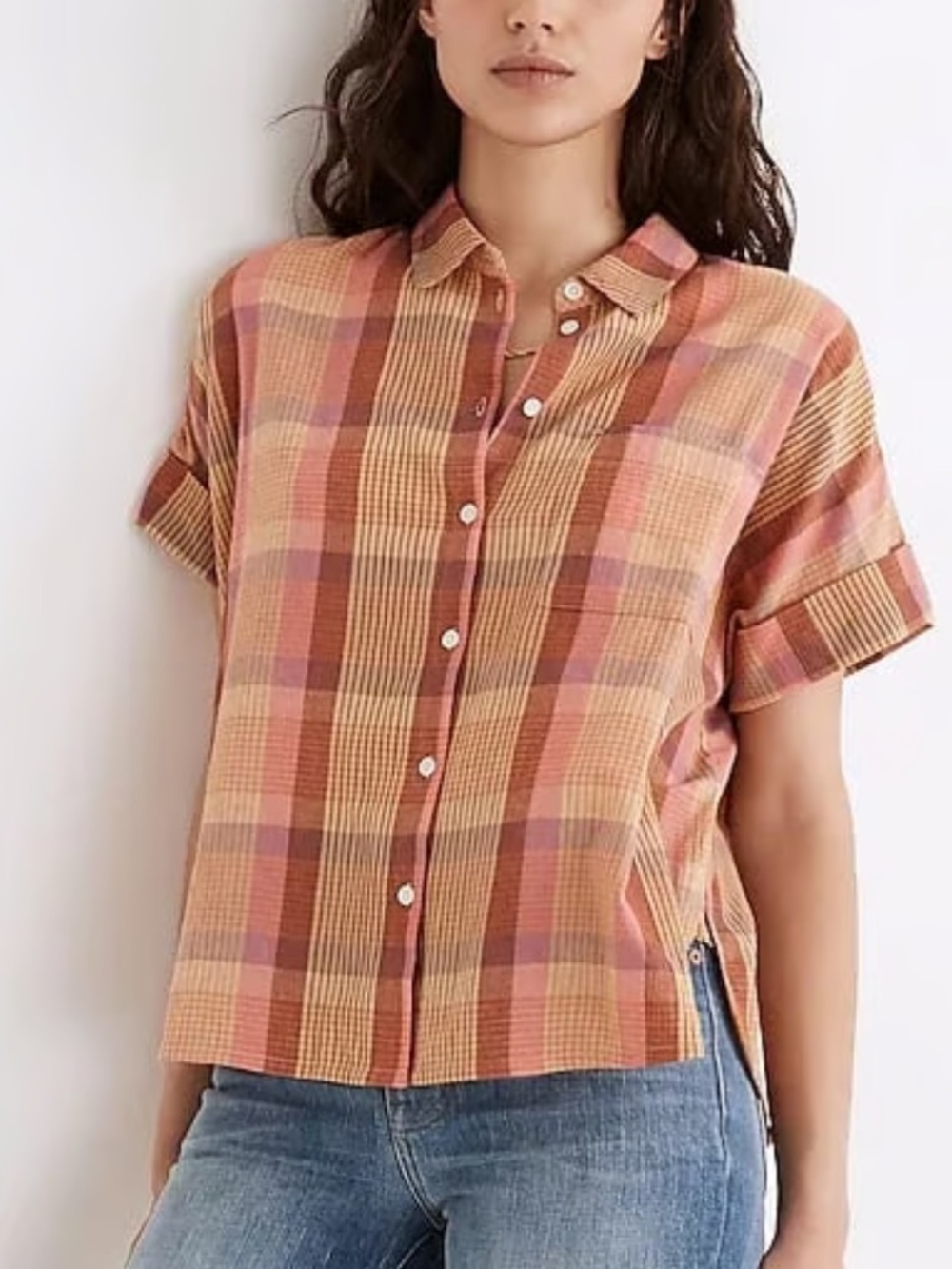 Madewell Daily Button Down Plaid Shirt